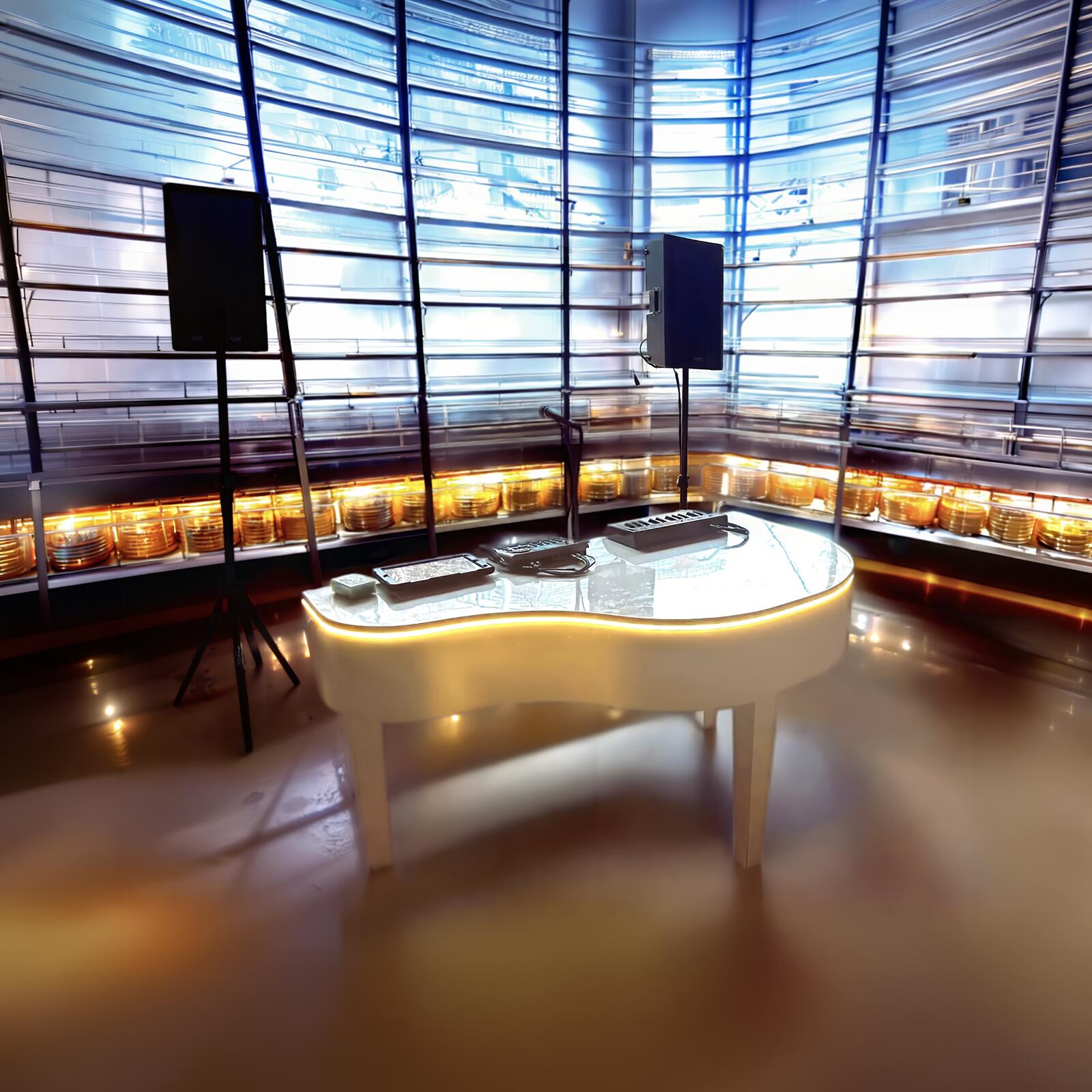 Professional piano entertainment setup by Carl Williams